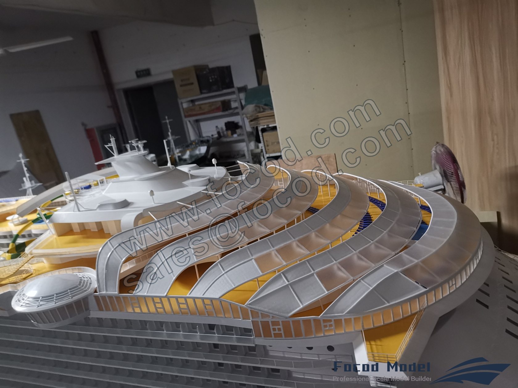 customized model of Harmony of the Seas (world largest cruiseship)